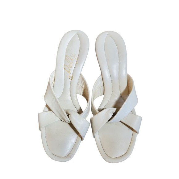 Vintage 60's Polly of California Criss Cross Slides - Picture 1 of 7